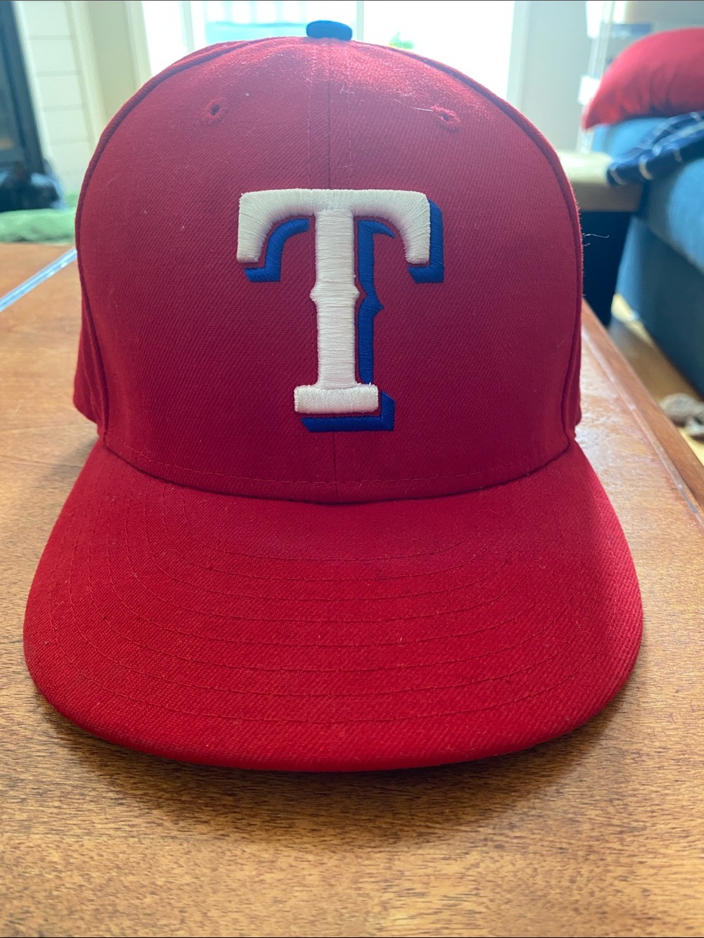 Texas Rangers fitted cap size 7 3/8